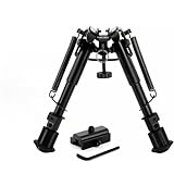 SIWEITE 6-9 Inch Tactical Bipod & Picatinny Rail Mount Adapter Rifle Bipod 6-9 Inches with Picatinny Adapter Bipods for Rifles Picatinny Bipod for Hunting and Shooting