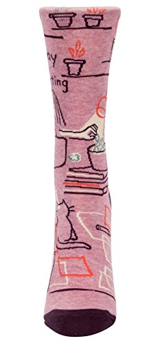 Blue Q Women's Crew Socks ~ Go Away, I'm Introverting. (Fit Shoe Size 5-10) #TOP2