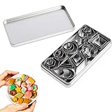 Kleine Keksausstecher aus Edelstahl, 30 Stück Mini-Ausstecher-Set, Geometrischen Ausstechformen, für Keksausstecher, Teig, Fondant, Backen, Kuchen, Kekse