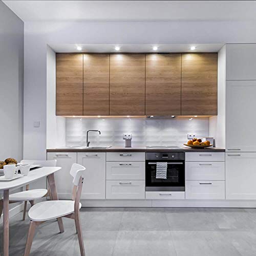Rsyeek Cabinet Light, Under Cabinet Lighting Counter Lights With Extra Extensions Line, Ultra-Slim-Puck-Lights With Remote Control Fits Well Closet, Kitchen Cupboard (Daylight White,8 Lights) #TOP1