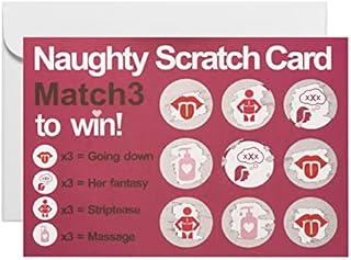 CJ&M Funny Naughty Gift for Him,Naughty Scratch Card,Adult Scratch Card,Birthday Gift for him, Adult Gift for Boyfriend,Rude Gift for Him,Surprise your boyfriend,husband,funny scratch card