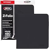 12-Pocket Z-Folio LX Trading Card Albums, Black