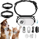 MeowNova 1080P Cat Camera Collar - Wireless Mini Sport Cam with Video Recording, Small Action Camera for Pet Supplies, Indoor/Outdoor Body Cam for Cats（White）