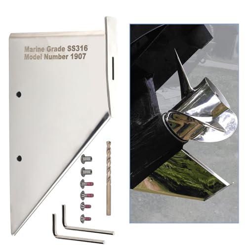 GlückMarine 27021 Boat Skeg Safe Repair Guard Fits MerCruiser Alpha 1 1985-1990 Stern Drive Marine Models Material Stainless Steel