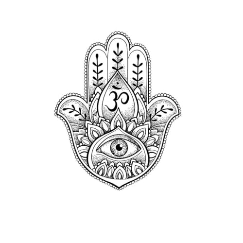 5 PCS Temporary Tattoos Pegatinas De Tatuaje De Hierbas Con Jugo De Ojo De Brahma, Resistentes Al Agua Y Duraderas, Pegatinas De Simulación Para Medio Brazo.