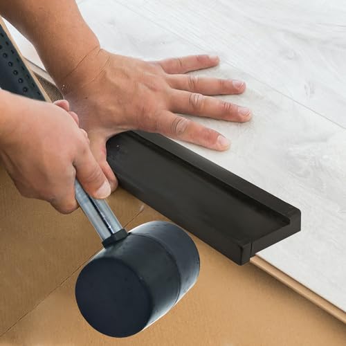 Zozen Schlagholz vinylboden,schlagklotz,Laminat Bodenbelag Werkzeuge-Klopfblock für Vinyl-Plank-Bodenbelag, Universal Klopfblock mit 3 verschiedenen Kanten,Leichte Boden Werkzeuge.
