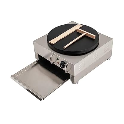 Crêpes Maker, Crepeseisen Mit Hölzerne Spatel,Crepesmaker Antihaftbeschichtete Platte 1600 W 50-300℃/ 122-572℉ Krepp Pfannkuchen Maschine – Bild 6