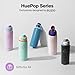 BUZIO 32 oz Insulated Water Bottle - Stainless Steel with Chug Cap, Leakproof Locking Lid, Carry Loop, Wide Mouth, Dishwasher Safe, Gym Sports Travel Work Outdoors, Gifts for Women & Men, Light Purple