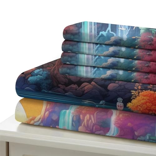 Parure de lit cascade 3D microfibre de qualité supérieure 260x220 - 6