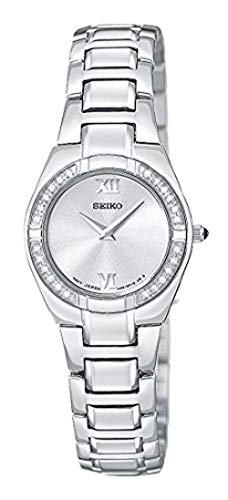 ZCR[ Seiko Women's SUJF09 Diamond Silver-Tone Watch  fB[X rv ysAiz