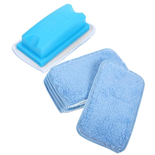 Borrador de pizarra azul SOLUSTRE de coral fleece y ABS para oficina y hogar
