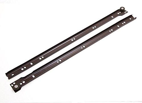 Glissières de tiroir en métal marron 500 mm pour rénover les meubles de cuisine en bois