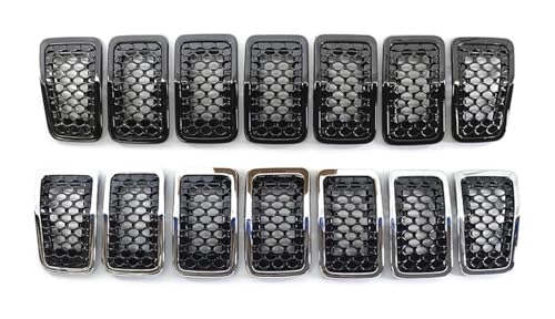 Reemplazo de parrilla delantera para Jeep Cherokee 2019-2022, rejilla negra de parachoques