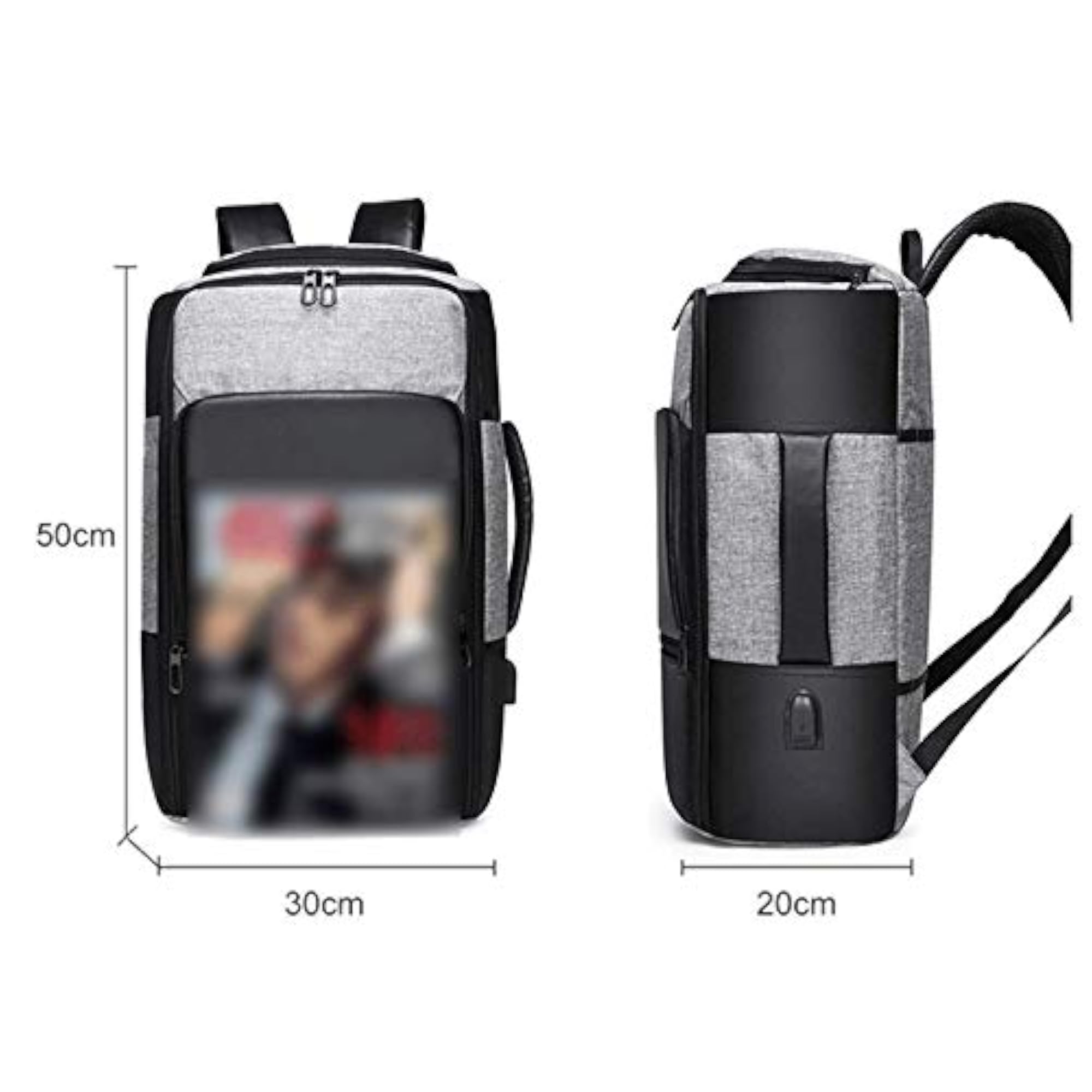 Men's Anti-theft USB Notebook Travel Backpack