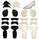 Fersenpolster Fersenschutz für Schuhe Ballenpolster Vorfuß High Heel Cushion Pads 10 Paar Schuhzubehör Fersenkissen Zehenpolster Hackenpolster Klebepolster Einlagen für zu Große Schuhe Verkleinern
