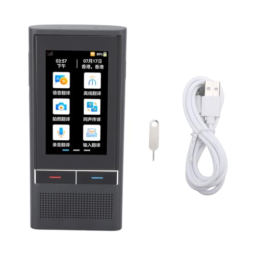 Dispositif de Traduction de Langue Hors Ligne, Gris foncé, Enregistrement Intelligent, Interprète Gris foncé pour Z6 WiFi, Accessoires Smart Clip