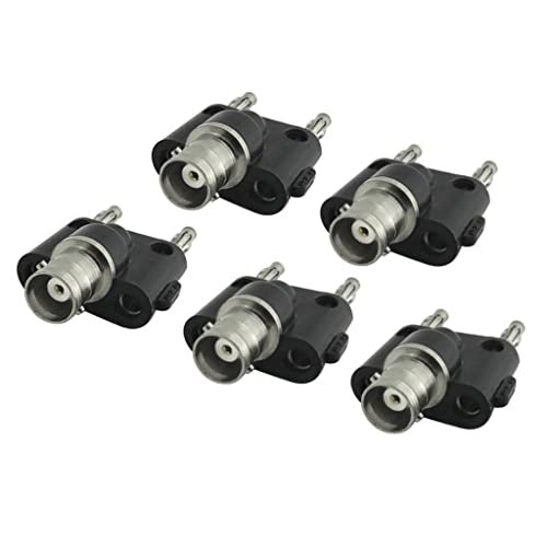 Image of Adapter BNC Female Jack to Two Dual 4mm Banana Binding Male Connector