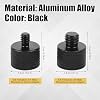 2pcs Mic Stand Adapter, Black Aluminium Alloy Camera Stand Adapter 5/8 to 1/4 Adapter and 5/8 to 3/8 Adapter Mic Screw Adapter Mic Thread Adapter Accessories for Tripods Microphones Cameras Stands #1