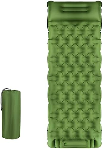 Sleeping Pad for Camping- Extra Thickness 3.9 Inch Self Inflating Sleeping Mat with Built-in Pillow and Foot Pump. Ultralight and Durable Camping Air Mattress for Outdoor, Backpacking, Hiking.