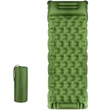 Sleeping Pad for Camping- Extra Thickness 3.9 Inch Self Inflating Sleeping Mat with Built-in Pillow