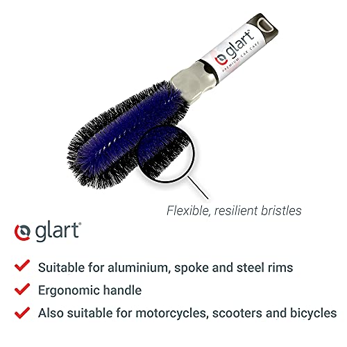 Glart 44FB - Set di 3 Spazzole per Cerchioni