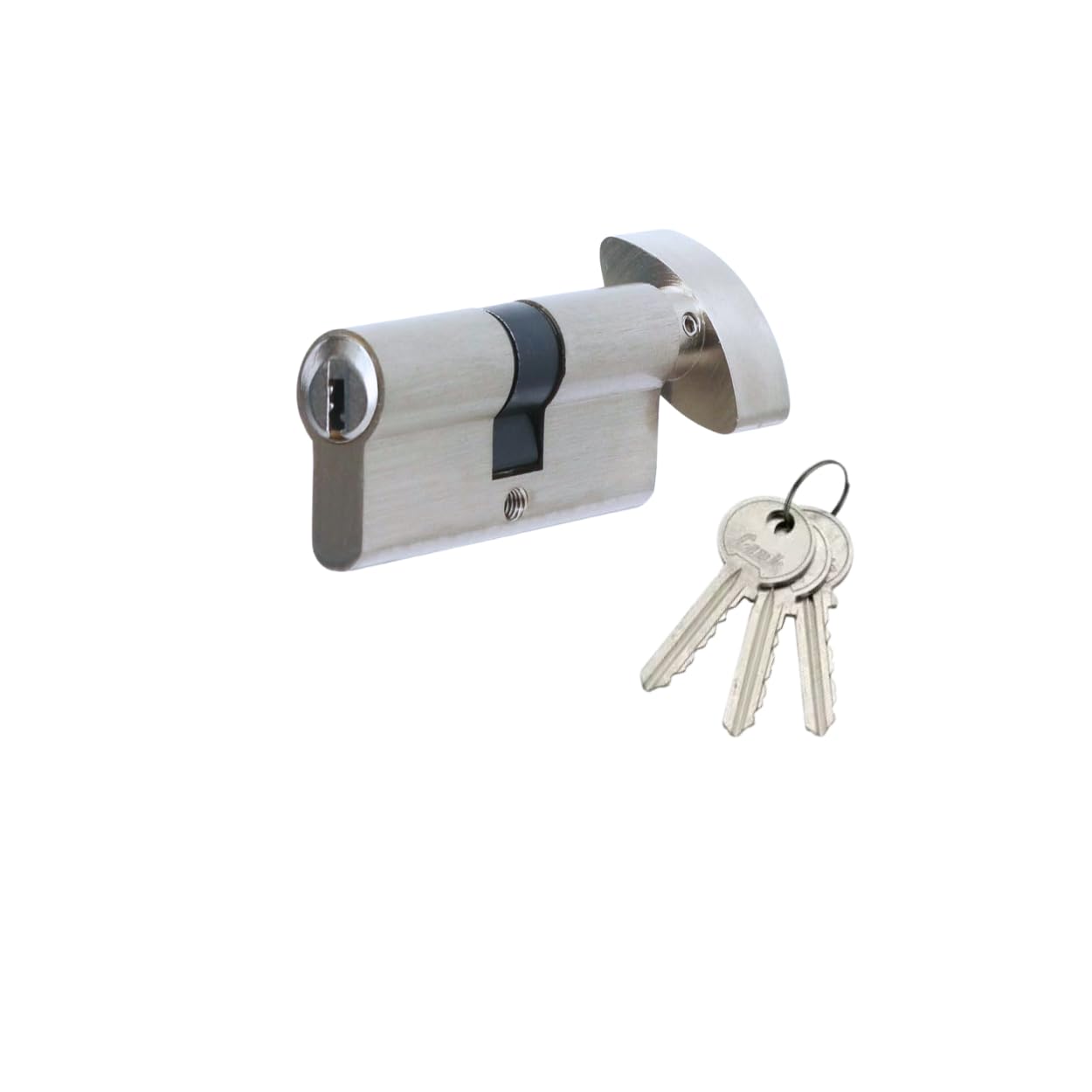 Premium Brass Made Mortise Cylinder Lock 70 mm with Smart Computer Key 3 Brass (one Side Key and Knob) - 1-Piece-image-20