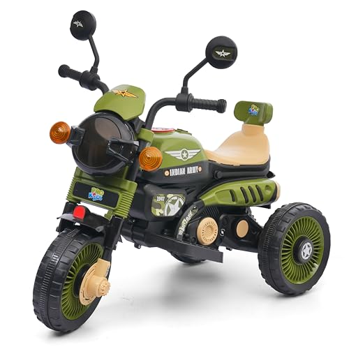 Image of PRO KIDS Cruise Rechargeable Electric Kids Bike with Bluetooth, USB, AUX, Music & LED | Ride-On Bike for Boys & Girls (1.5-4 Years) | 6V Battery Powered | Foot Accelerator