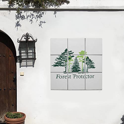 Carreaux céramique Forest Protector lot de 9 faïences murales d'exception - 3