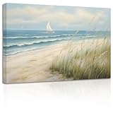 Küstenwanddekoration: Langweilige Wände sind immer deprimierend, also fügen wir unseren Wänden etwas Energie mit diesem Leinwandbild hinzu. Die Leinwandbilder mit Meereslandschaft sind schön zum Aufhängen an einer Vielzahl von Orten wie Küche, Schlafzimmer, Bad, Zuhause, Büro usw. Auch eine gute Wahl zum Verschenken