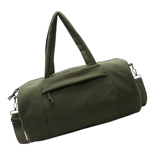 Sac en velours côtelé vert grand format pour le fitness et l'entraînement quotidien
