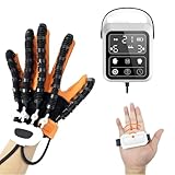 Smart Rehab Robot Gloves Hand Stroke Recovery Equipment Hand Dysfunction Patient Training Device Stroke Hemiplegia Finger Orthosis for Long Term Relief Finger Cramps (Left, XL)