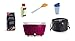 LotusGrill XL Starter Juego de 1 x lotusgrill XL Color Morado Lila 1 x Haya Carbón Vegetal 1 kg, 1 x Quemar 200 ml, 1 x Marini Pincel, 1 x Dressing Coctelera, 1 x Bolsa