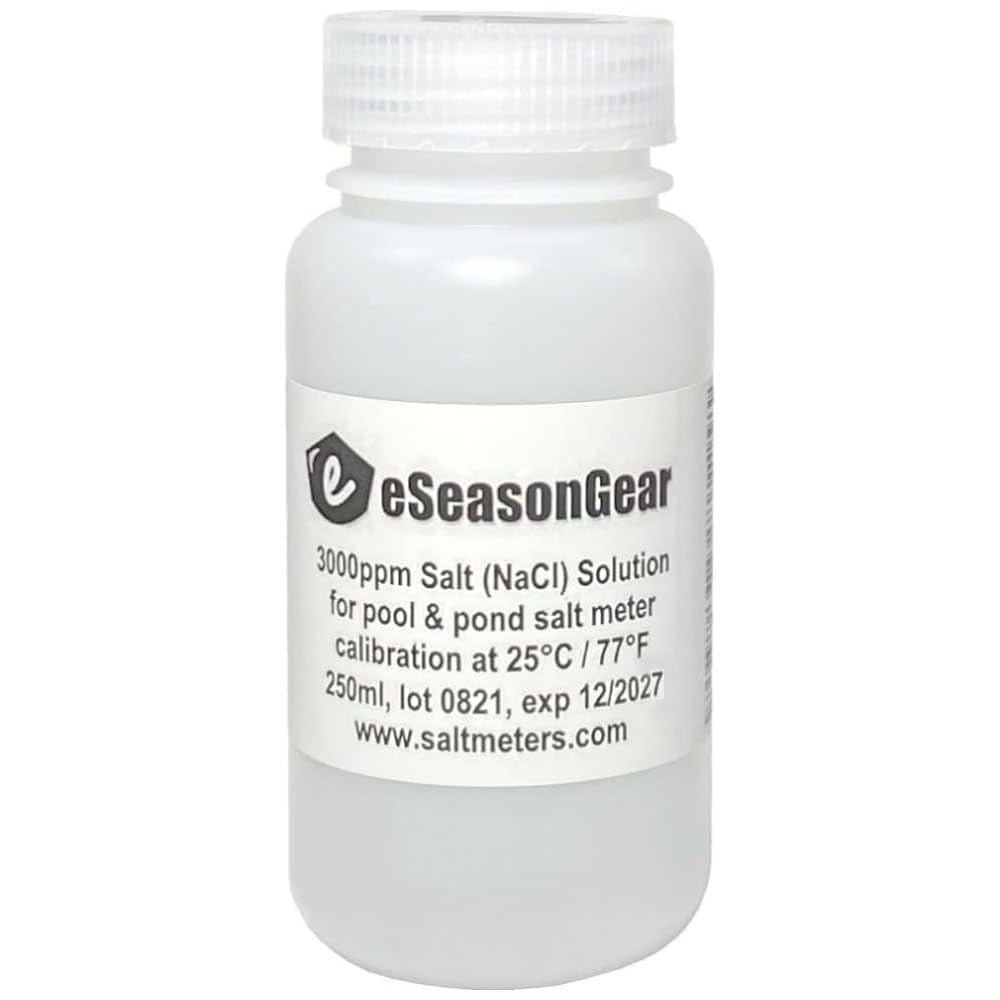 3000 PPM Solution, 230 ml, for SALT-3000 SALT-3050 Salt Meter Tester Calibration.