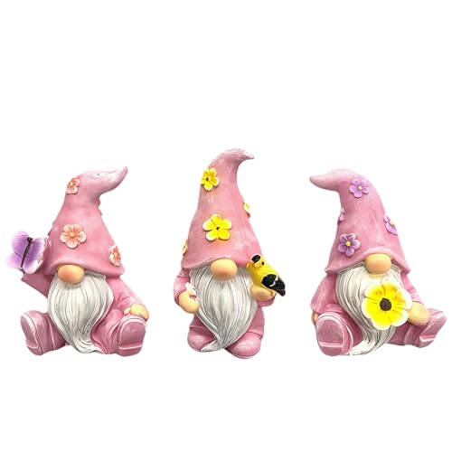 LUMOOM Gartenzwerge Gartendeko für Draußen, Wichtel Gartenstatuen...