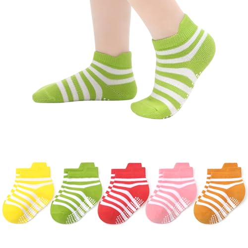 Image of MOMISY Baby Girl Boys children Non Slip Socks Toddlers Infant Warm Cotton Stretch Anti skid Socks-6 Pairs