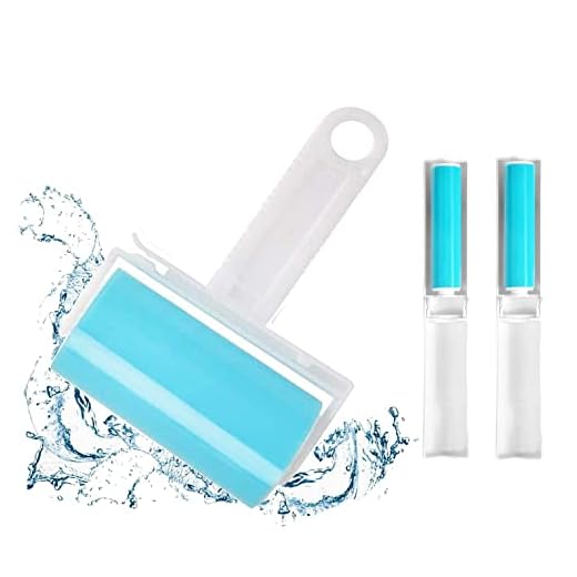 3-Pack Reusable Sticky Lint Rollers Set