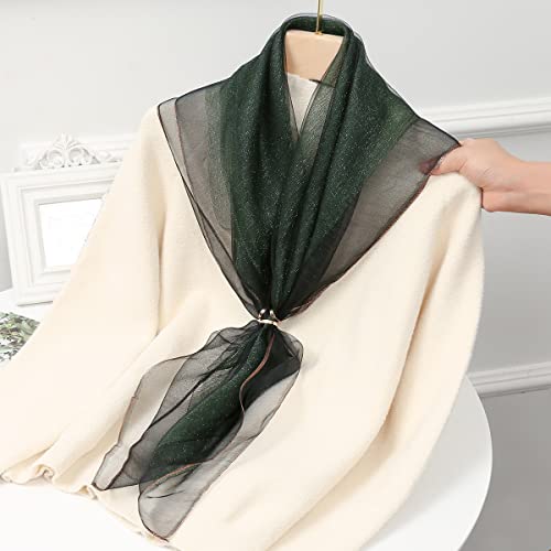 WINCESS YU Square Scarf for Women Satin Scarf Fahion Bandana Plaid Neckerchief Grid Neck Scarf for Lady for all Season4