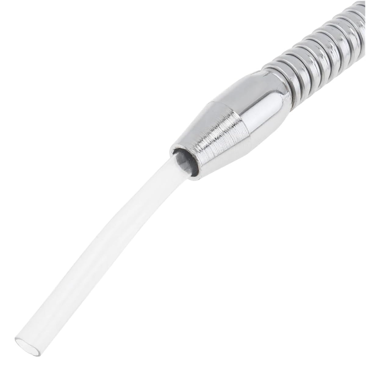 Tubo flexible de refrigeración por agua y aceite de metal con boquillas redondas para alto impacto en máquinas herramienta CNC, fresadoras y tornos.