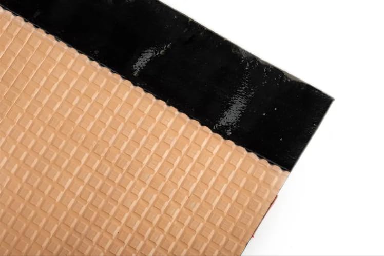 DSTOCK60 - Rouleau de chape bitume paxalu Terracotta – Largeur 1 m – Découpe au mètre - Etanchéité souple pour toiture, cabane, niche... (0.5 mètre)