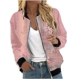 Deals Today Hoodies for Women Fleece Jackets for Women Trendy Women Autumn Fashion Leisure Square Thin Pocket Jacket Blouse Coat Baseball Top Outerwear Windbreaker (D, L)