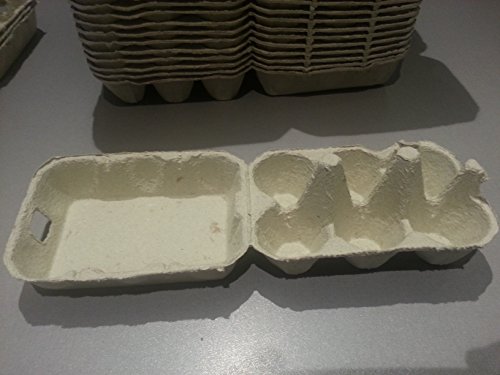 LOT 150 BOITES GRISES EN CARTON POUR 6 OEUFS POUR REVENDEURS, EMBALLEURS, FERMIERS