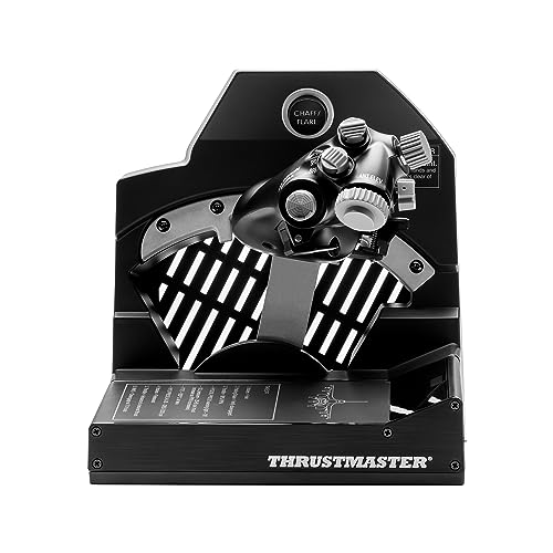 Image of Thrustmaster Viper TQS Metal Flight Sim Throttle Quadrant System - PC | 1:1 replica handle, U.S. Air Force licensed, CHAFF /FLARE slap switch, 21 buttons, 5 axes, 16-bit H.E.A.R.T, DCS plug and play