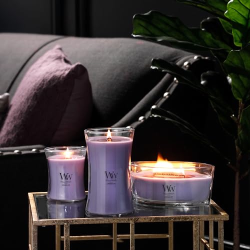WoodWick Lavender Spa Gifts for Women and Men, 21.5 oz Large Hourglass Candle with Crackling Wick - Image 6