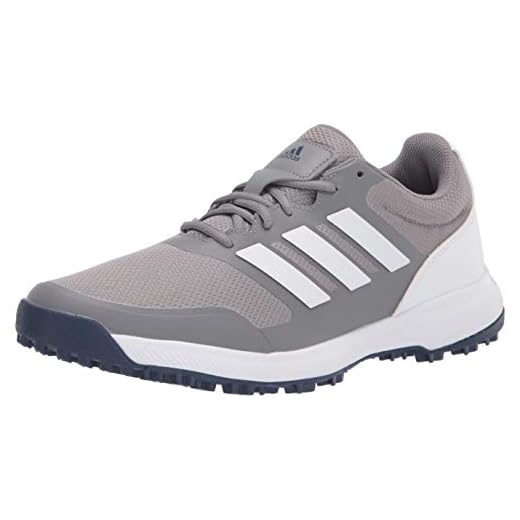 adidas Men's Tech Response Spikeless Golf Shoe, Grey Three/Ftwr White, 7