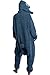 Disney Lilo & Stitch Adult Stitch Kigurumi Cosplay Costume Sherpa Union Suit Pajama Outfit (S/M) Blue