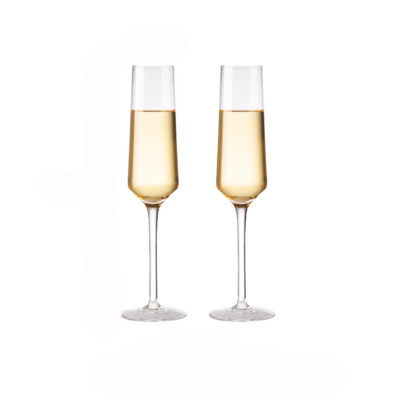 Flûtes à champagne Accueil Paire de verres à champagne Verres à vin en verre de cristal Flûte à champagne soufflée à la main Verre à vin mousseux Cadeau pour mariage, anniversaire, Noël pour les fête