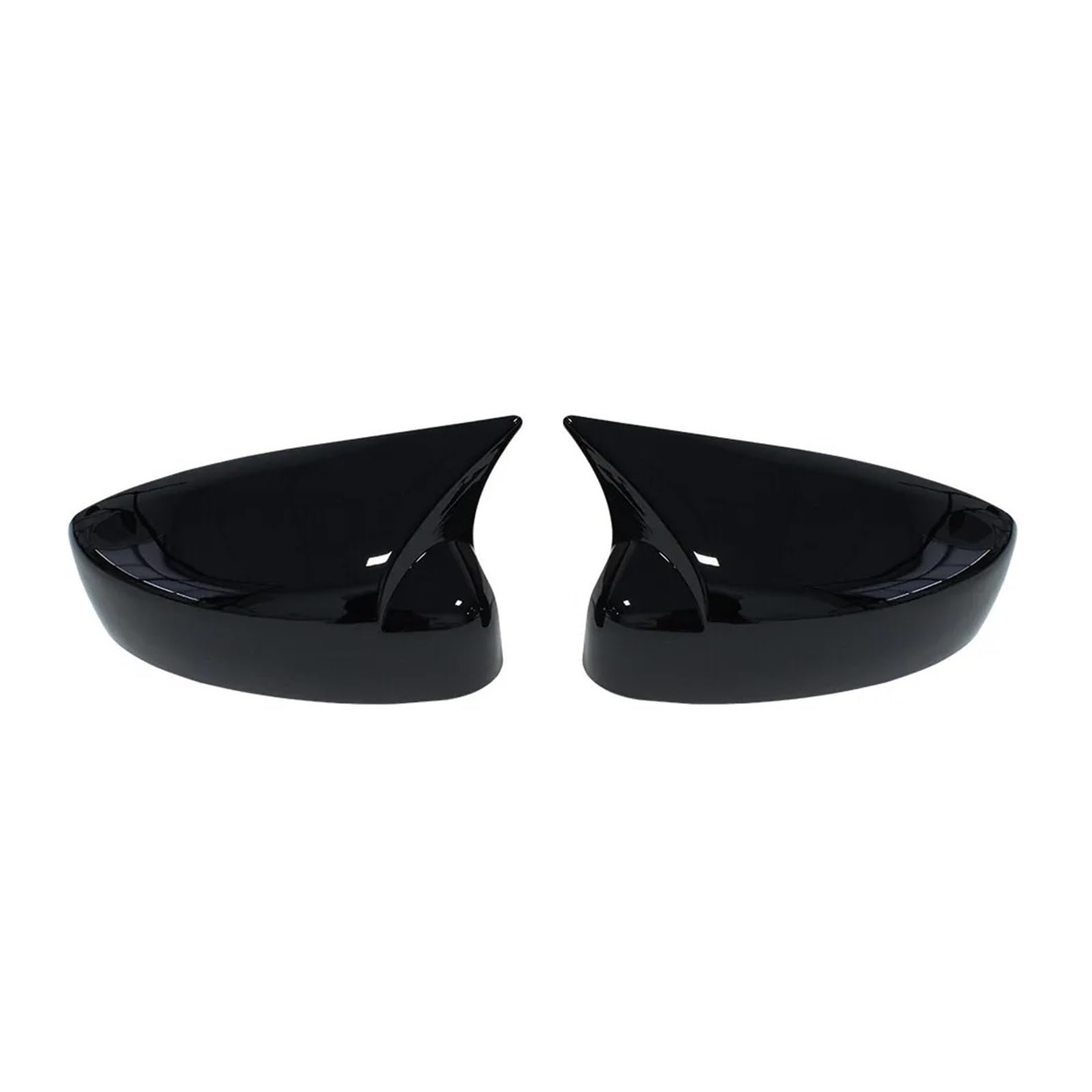 for Mazda for CX-5 CX5 CX8 2017-2021 ABS Car Rearview Side Mirror Cover Wing Cap Exterior Door Trim Adhesive Sticker Car Side Mirror Cover(Gloss Black)