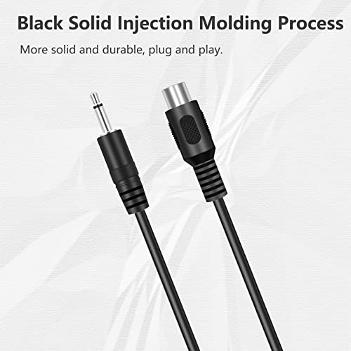 Bolvek 2 Pack 3.5Mm 1/8" Ts Mono Male To Single Rca Female Jack Plug Adapter Connector Converter Audio Video Cable Cord #TOP2