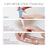 Glamnetic Press On Nails - Silver Belle | Short Round Natural Base Fake Nails with 3D Silver Foil in a Glossy Finish | 12 Sizes - 30 Nail Kit with Glue