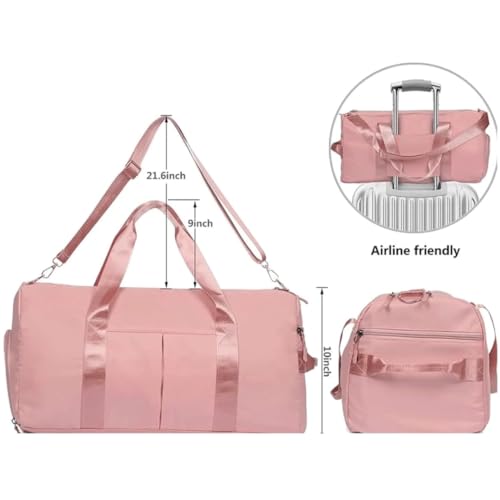 Personalized duffel bag large size, travel duffel bag women, custom design duffel bags, duffel bag girls, duffel zip bag, duffel sports bag. Pink4